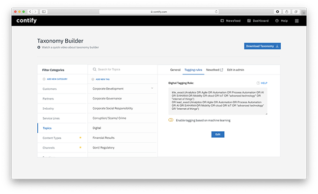 Automate Tagging For Information